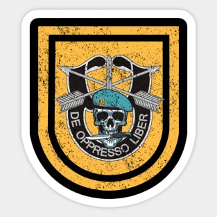 Proud US Army 1st Special Forces Group Skull De Oppresso Liber SFG - Gift for Veterans Day 4th of July or Patriotic Memorial Day Sticker